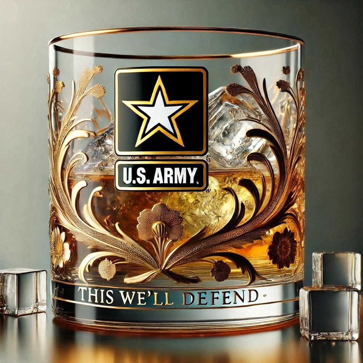 Shirem Veteran Tribute Glass